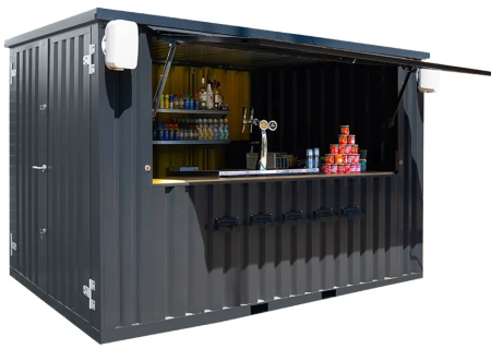 Contentor Bar & Esplanada 4,00 x 2,00 m Antracite RAL 7016