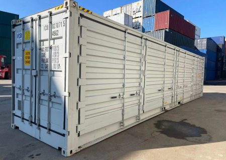 Contentor Marítimo 40 Pés com Abertura Lateral Total (Open Side) – Novo