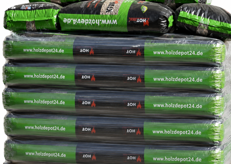 Meia Palete de pellets Din+ Top Mix em Sacos de 15 kg para aquecimento
