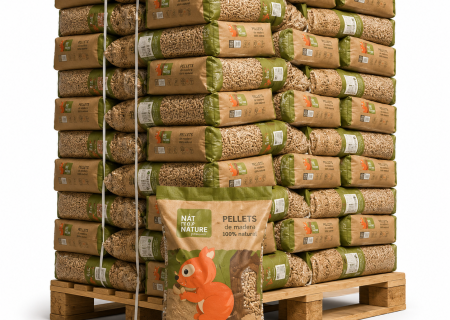 Pellets Naturpellet Certificados ENplus A1 – 1 Palete de 77 Sacos x 15 kg