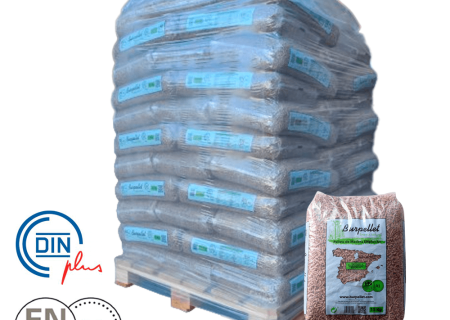 Burpellet -3 Paletes de 216 Sacos certificado Enplus 15 kg