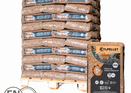 Pellets CYL Pellet Certificados ENplus A1 – Palete de 77 Sacos x 15 kg