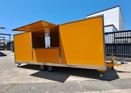 Reboque Food Truck Modular Profissional Eixo Duplo