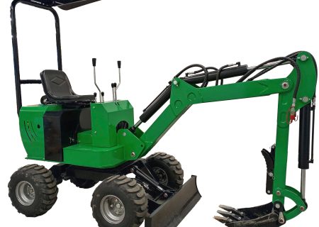 Miniescavadora de Rodas Caivu HFT7 Multifuncional