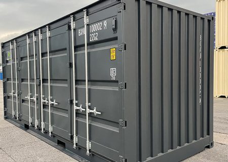 Contentor Marítimo 20 Pés High Cube com Portas Laterais