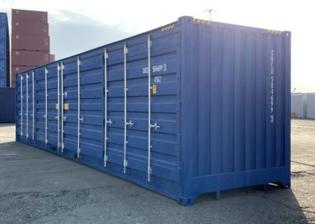 Contentor Marítimo 40 Pés High Cube com Portas Laterais
