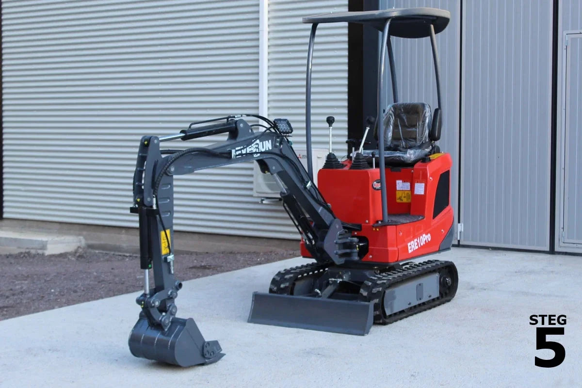 Miniescavadora Everun ERE10 PRO com Engate Rápido - Image 4