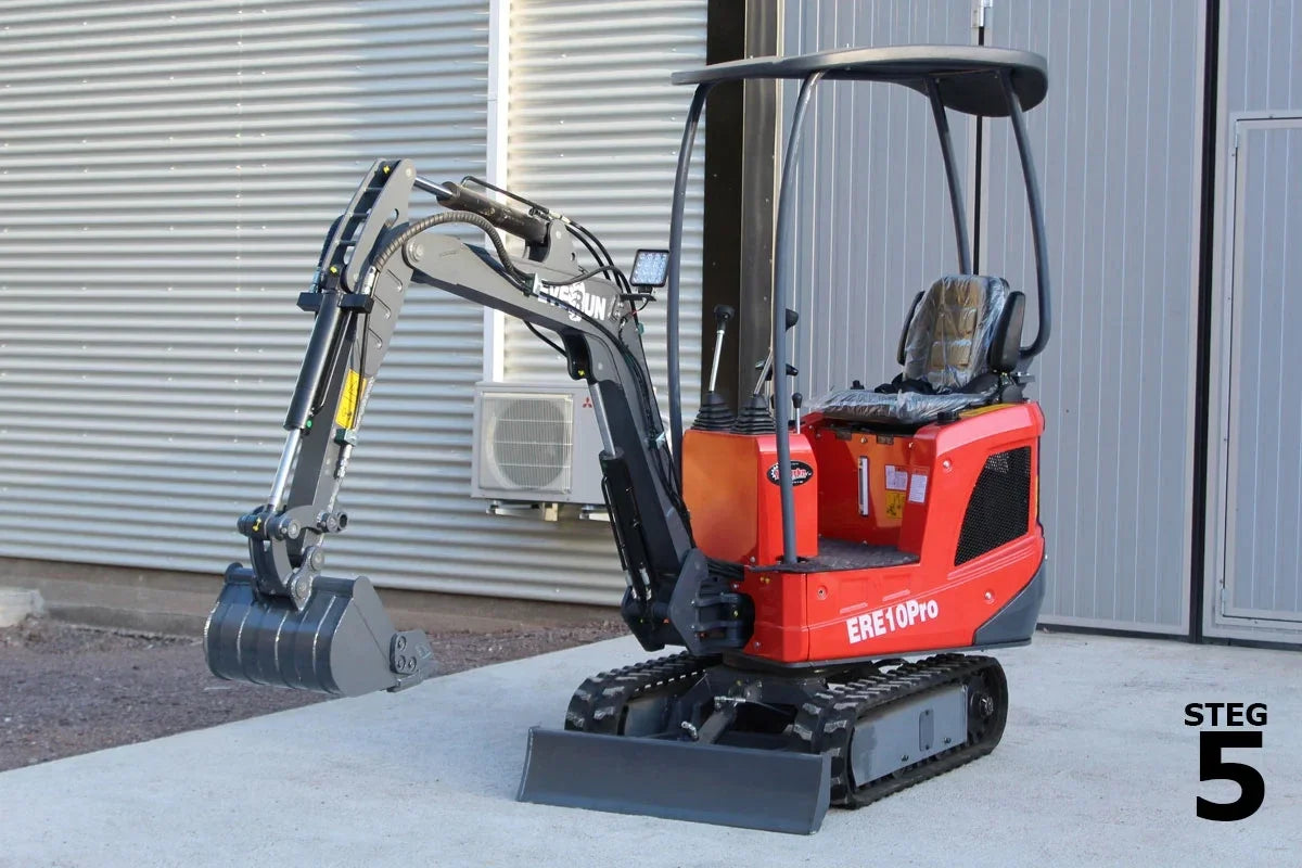 Miniescavadora Everun ERE10 PRO com Engate Rápido - Image 12
